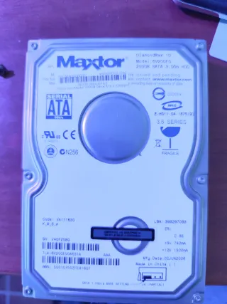 HDD Disco Duro Maxtor 200GB SATA 3.5"