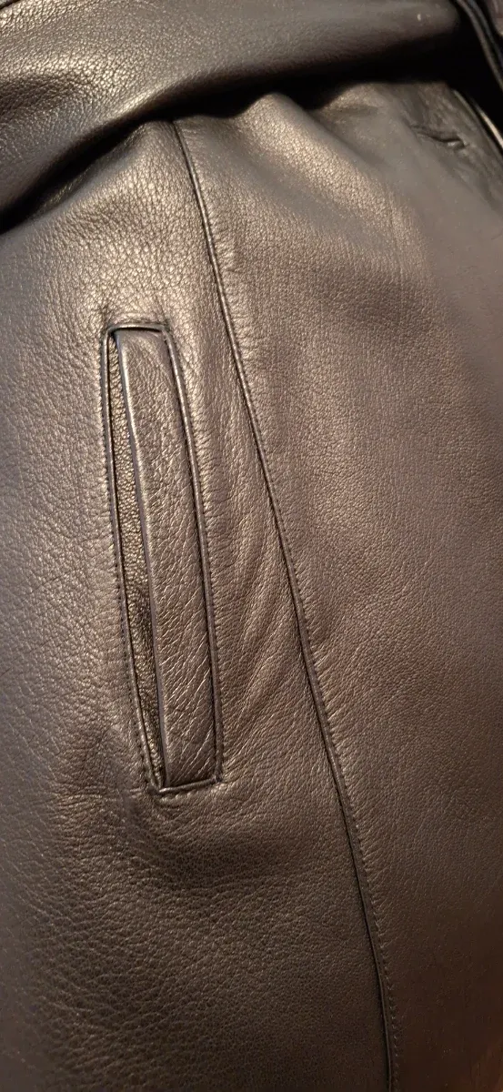 Abrigo de piel Arconpel T.48 Negro