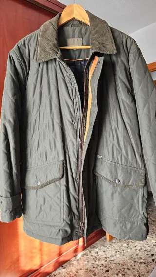 Chaqueta parka hombre verde oliva