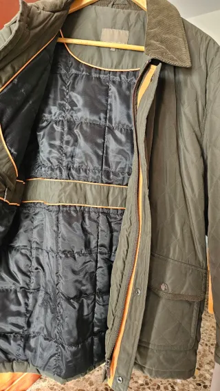 Chaqueta parka hombre verde oliva