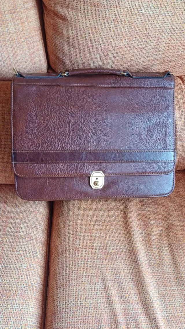 Maletín piel portátil y oficina