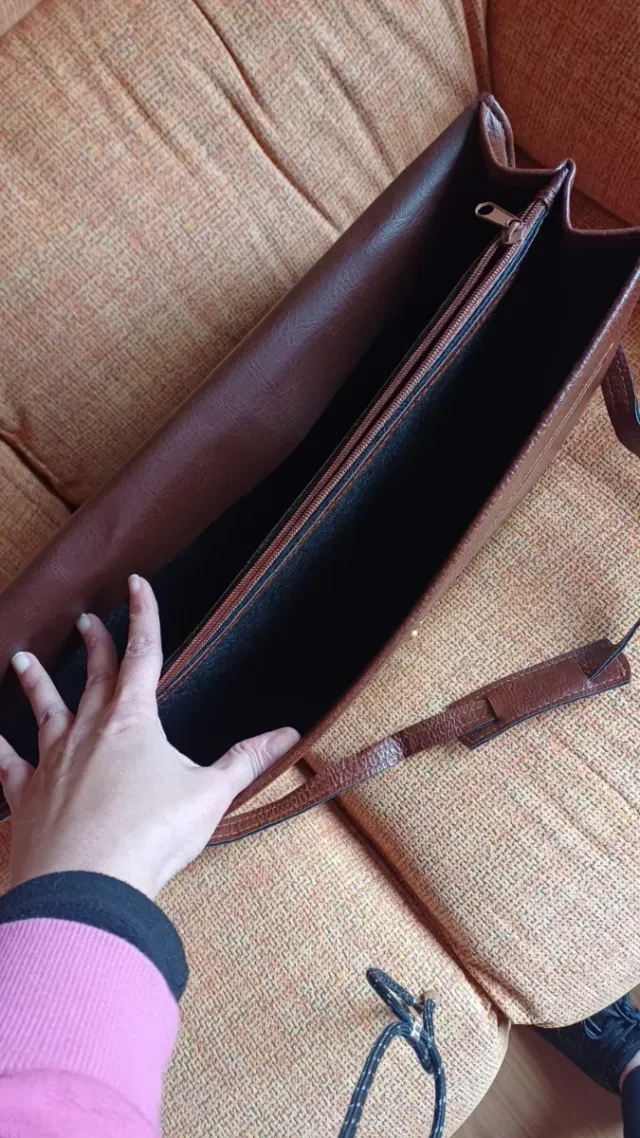 Maletín piel portátil y oficina