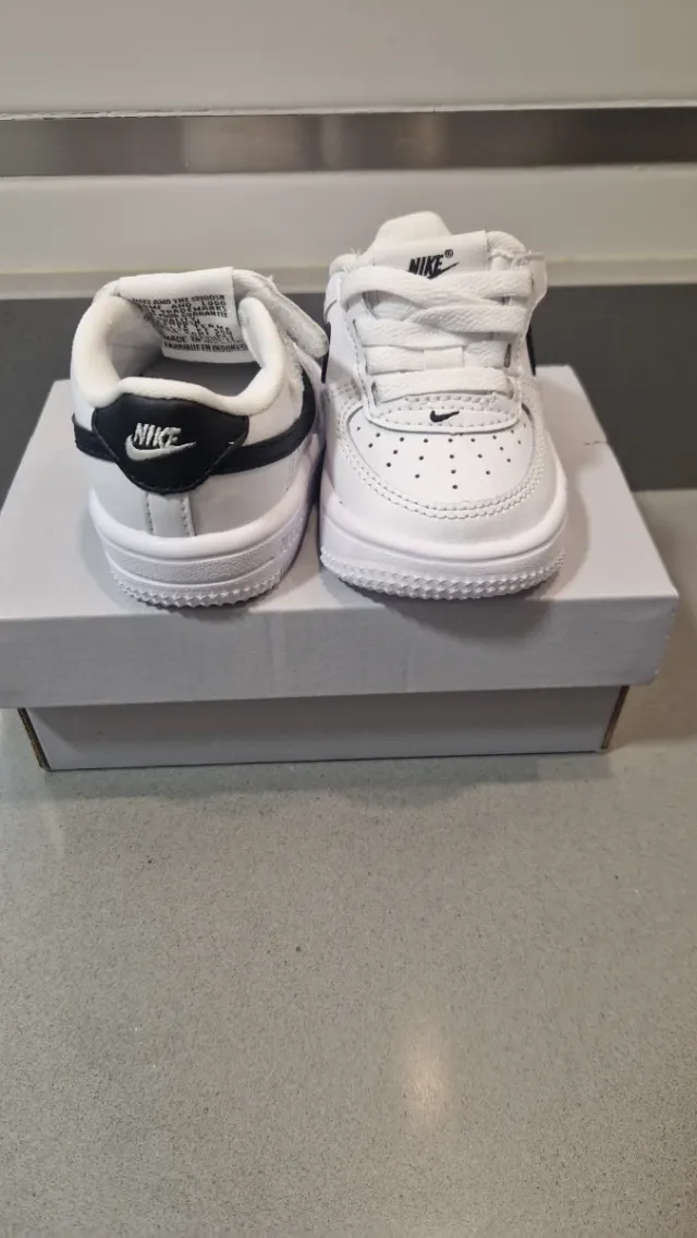 Zapatillas Nike Air Force 1 Bebé Blancas