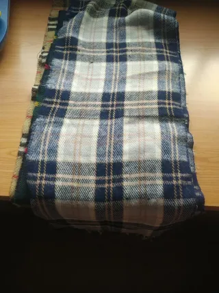 2 sciarpe uomo a quadri, nuove