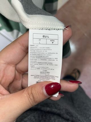 Camisa cuadros verde y blanca