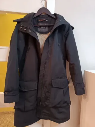 Chaquetón Massimo Dutti Negro Mujer