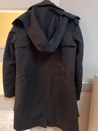 Chaquetón Massimo Dutti Negro Mujer