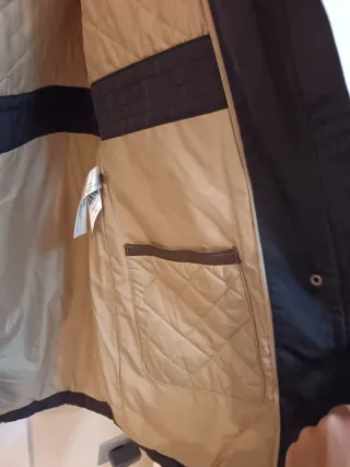 Chaquetón Massimo Dutti Negro Mujer