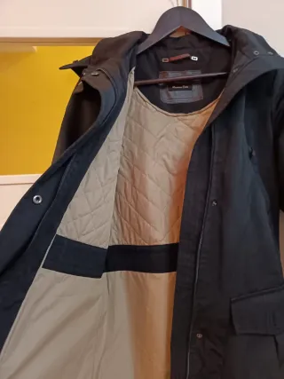 Chaquetón Massimo Dutti Negro Mujer