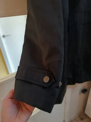 Chaquetón Massimo Dutti Negro Mujer