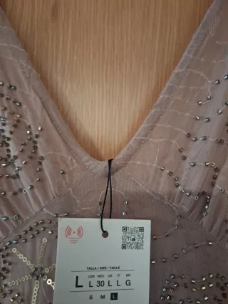 Vestido Zara con abalorios sin estrenar