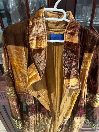 Abrigo largo vintage patchwork