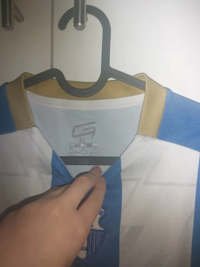 Camiseta Tanger Med Azul y Blanca