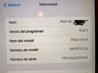 iPad Mini 4 Apple Blanco