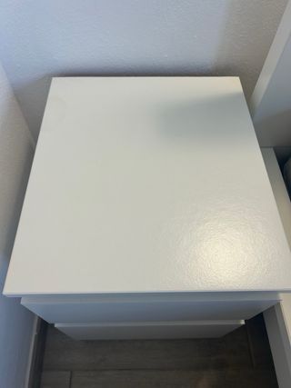 Letto matrimoniale MALM IKEA con materasso e 2 comodini