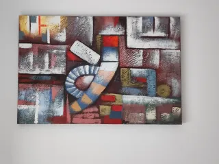 Cuadro abstracto acrílico tela