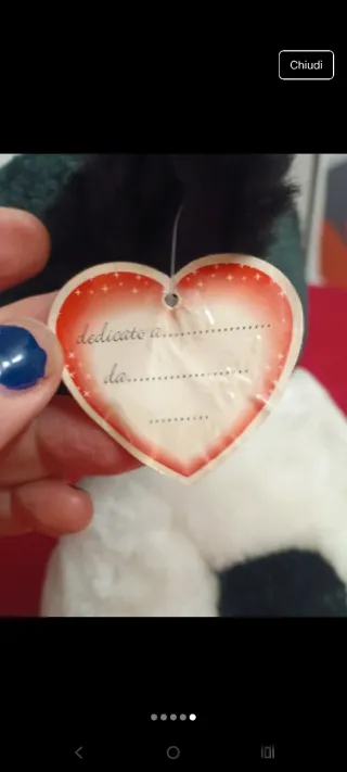 Peluche Mucca Bianco e Nero