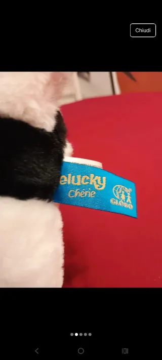 Peluche Mucca Bianco e Nero