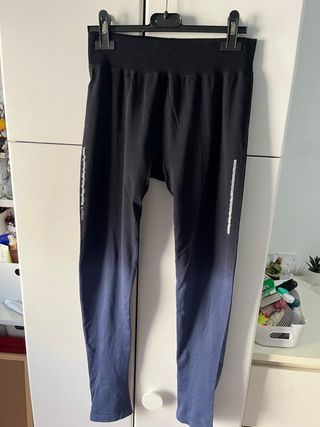 Mallas negras con degradado azul