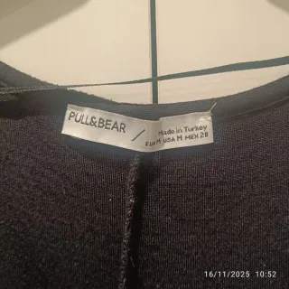 Vestido Negro Pull&Bear Talla M