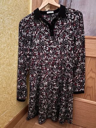 Vestido estampado mujer manga larga