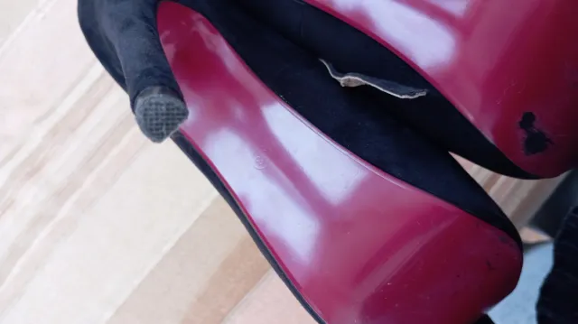 Tacones negros plataforma 15 cm Número 38