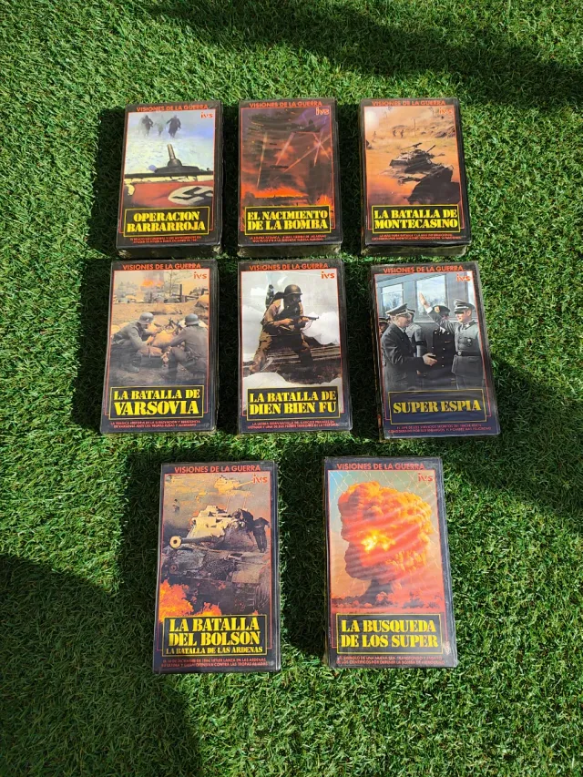 Lote 8 VHS Visiones de la Guerra (Español).