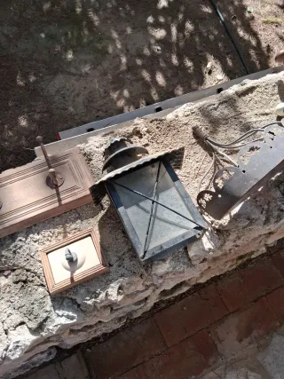 Lote perchas decorativas y aplique forja