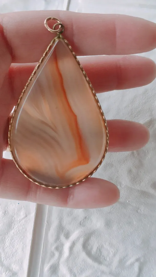 Colgante Vintage Ágata Listada