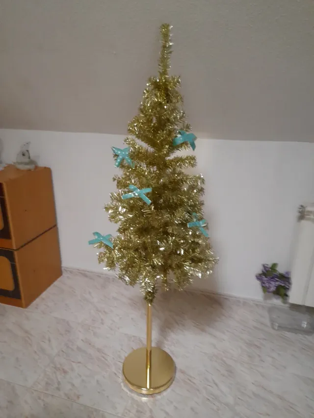 Albero di Natale Dorato Metallico