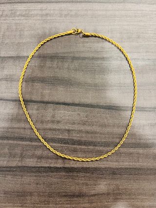 cordón color oro 45cm cadena