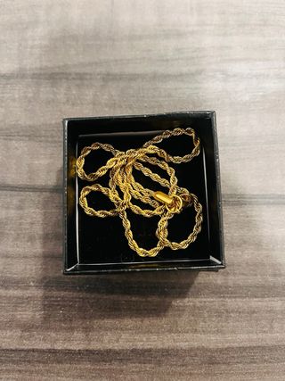 cordón color oro 45cm cadena