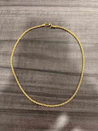 cordón color oro 45cm cadena