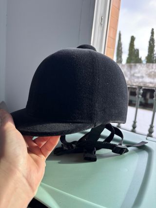 Gorro Casco Hípica Infantil Negro