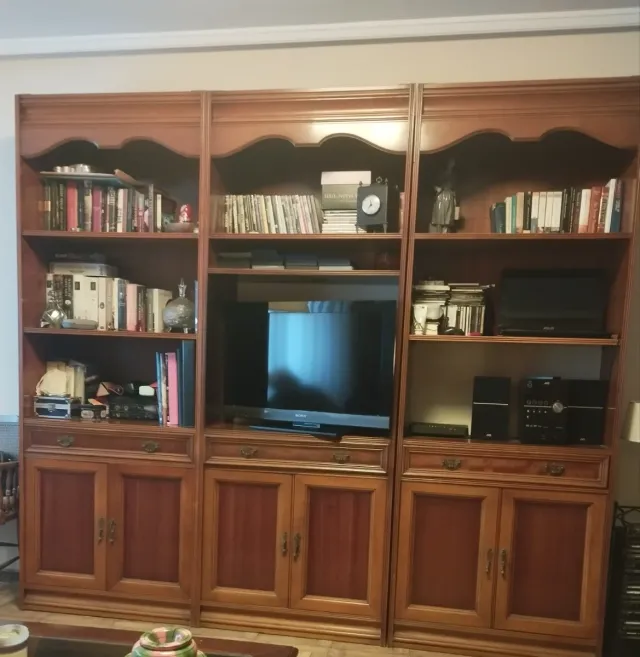 Mueble de salón modular madera