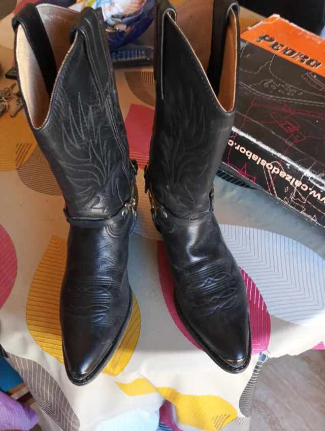 Botas Tejanas Cuero Legítimo