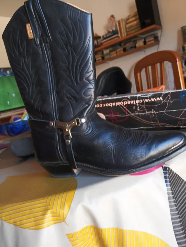 Botas Tejanas Cuero Legítimo