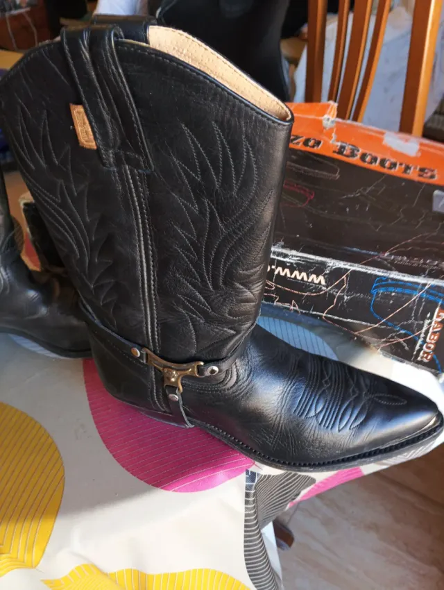 Botas Tejanas Cuero Legítimo