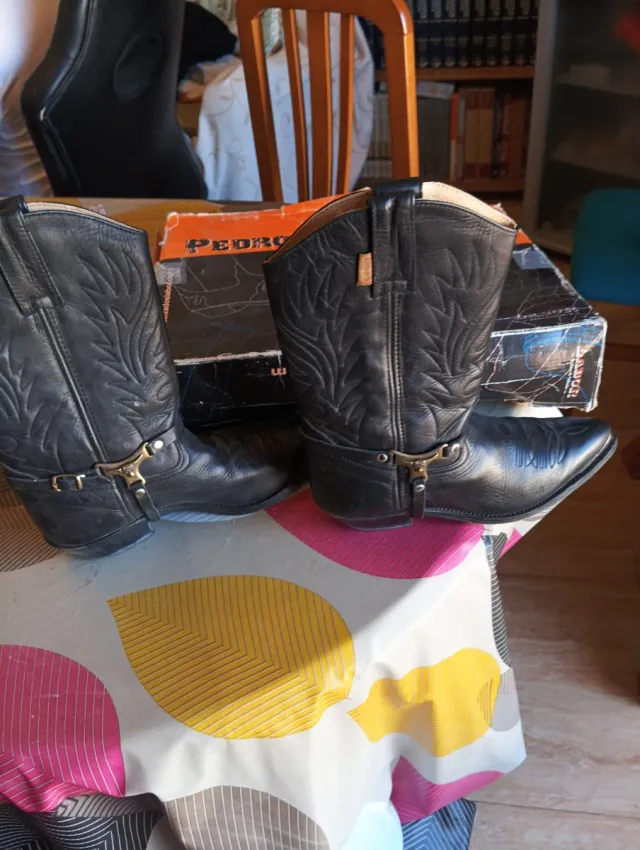 Botas Tejanas Cuero Legítimo