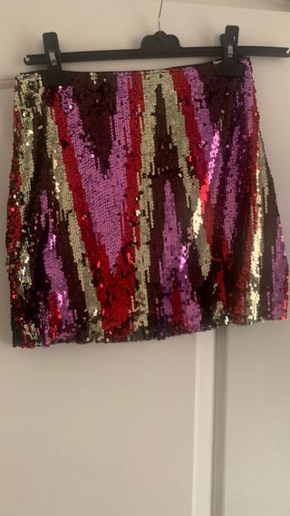 Minifalda lentejuelas Pull&Bear