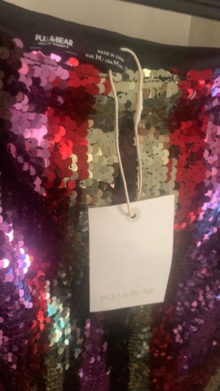 Minifalda lentejuelas Pull&Bear