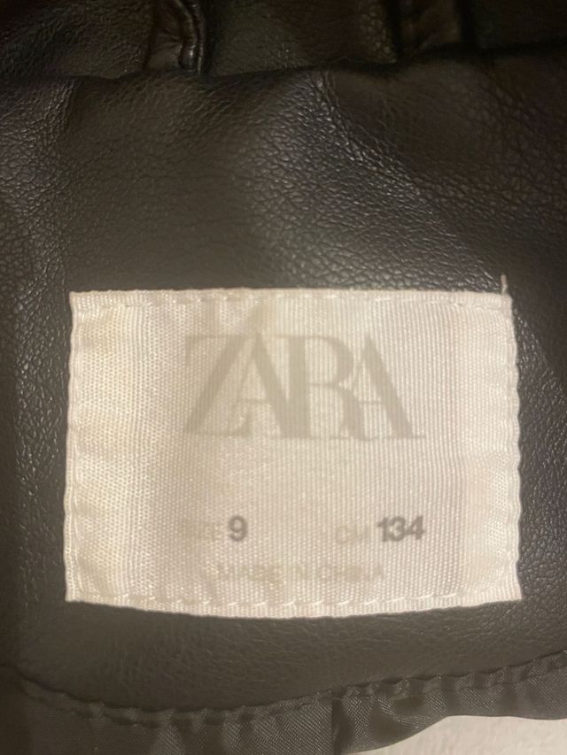 Cazadora Zara Negra Talla 9