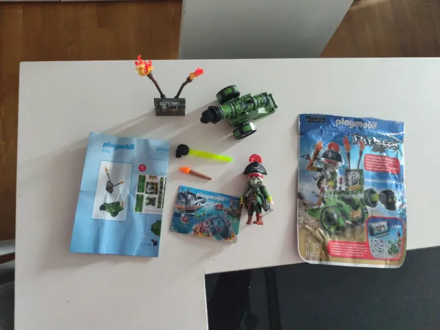 Playmobil Pirata 6162 Cañón con Figura