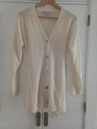Chaqueta Lana Merino Mujer Michael Kors Beige
