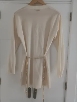 Chaqueta Lana Merino Mujer Michael Kors Beige