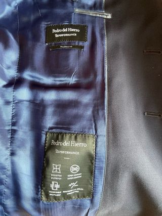 Traje Pedro del Hierro Azul Talla 44