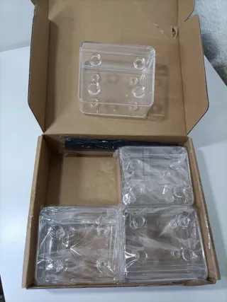 Organizadores (4) de cables encajables transparent