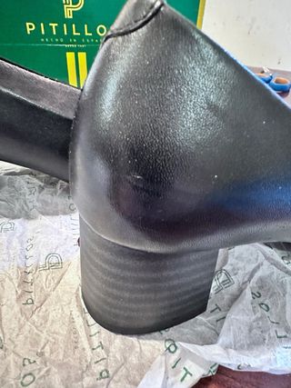 Zapatos salón Pitillos piel negra T38