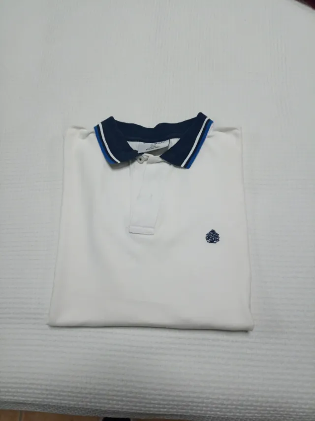 Polo Verano Azul y Blanco