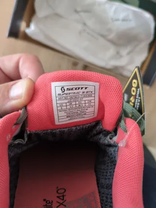 Zapatillas Scott Trail Running Mujer Verde/Rojo